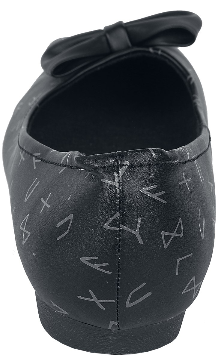 Ballerines  de Black Premium by EMP - Ballerines avec nœuds & imprimés - EU37 à EU40 - pour Femme - noir - Black Premium by EMP - View 2