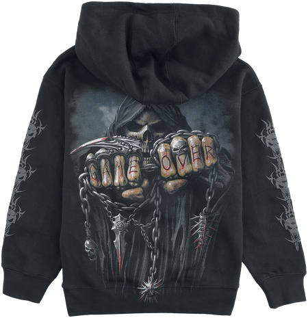 Sweat-Shirt à capuche  de Spiral - Enfants - Game Over - 116/122 à 176 - pour garçons - noir - Spiral - View 2