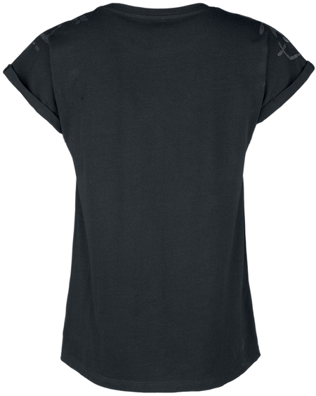 T-Shirt Manches courtes Gothic de Gothicana by EMP - T-shirt imprimé pentacle - S à XL - pour Femme - noir - Gothicana by EMP - View 2