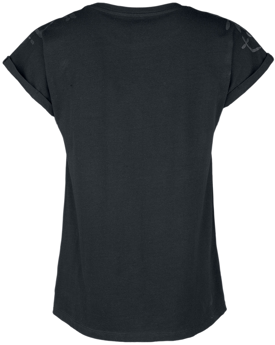 T-Shirt Manches courtes Gothic de Gothicana by EMP - T-shirt imprimé pentacle - S à XL - pour Femme - noir - Gothicana by EMP - View 2