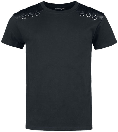 T-Shirt Manches courtes Gothic de Gothicana by EMP - T-shirt avec sangles sur les épaules - S à XXL - pour Homme - noir - Gothicana by EMP