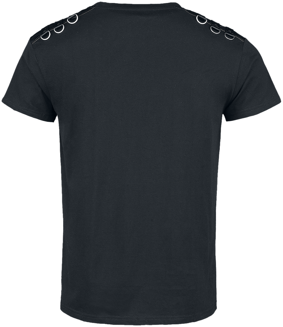 T-Shirt Manches courtes Gothic de Gothicana by EMP - T-shirt avec sangles sur les épaules - S à 5XL - pour Homme - noir - Gothicana by EMP - View 2