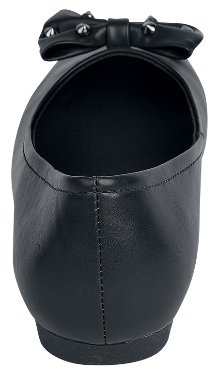 Ballerines  de Rock Rebel by EMP - Ballerines avec Clous & Nœuds - EU37 à EU39 - pour Femme - noir - Rock Rebel by EMP - View 2