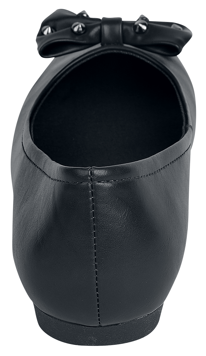 Ballerines  de Rock Rebel by EMP - Ballerines avec Clous & Nœuds - EU37 à EU39 - pour Femme - noir - Rock Rebel by EMP - View 2