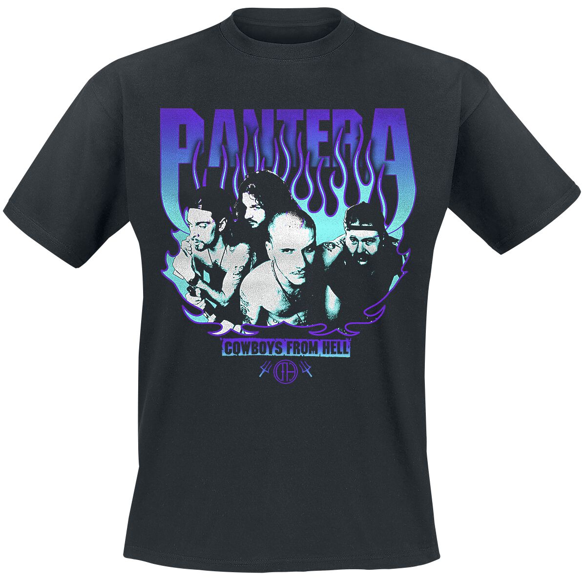 T-Shirt Manches courtes  de Pantera - Cowboys From Hell Flames - S à 3XL - pour Homme - noir - Pantera