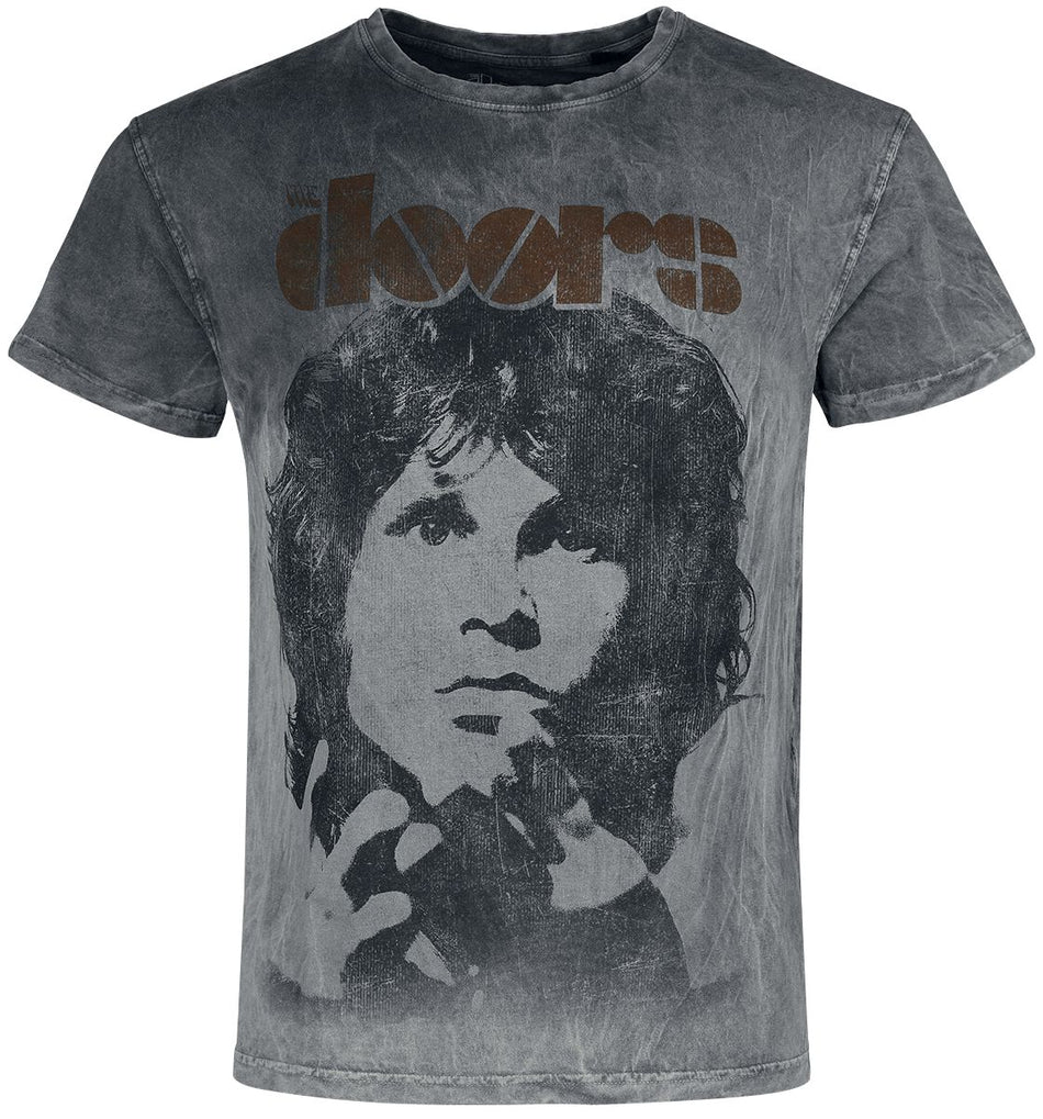T-Shirt Manches courtes  de The Doors - Jim - XL à 4XL - pour Homme - gris - The Doors
