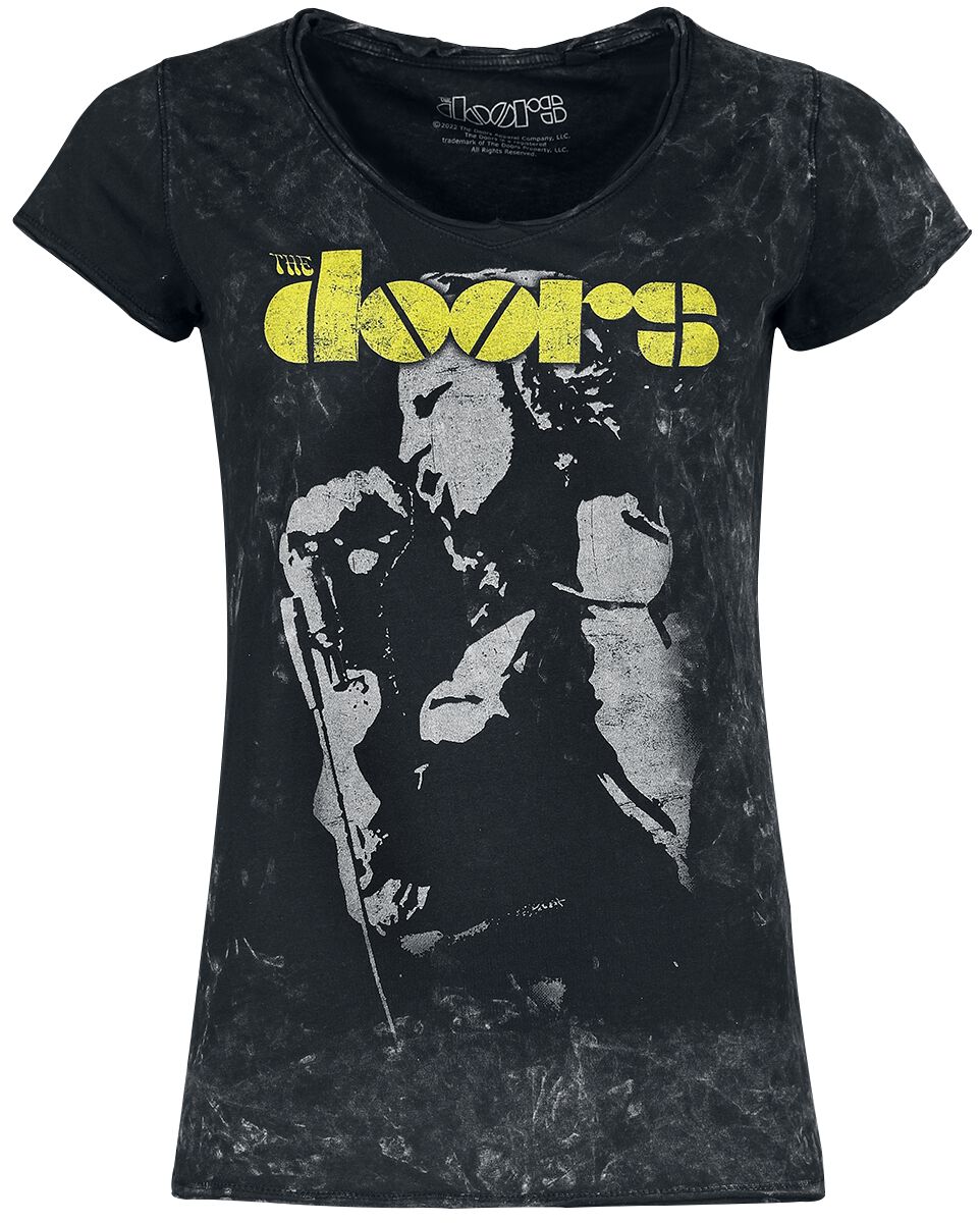 T-Shirt Manches courtes  de The Doors - Jim Performing - M à XL - pour Femme - noir - The Doors