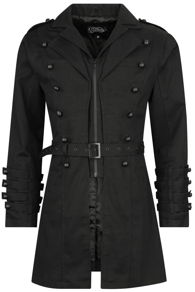 Manteau militaire Gothic de Vixxsin - Veste Lazarus - S à 3XL - pour Homme - noir - Vixxsin