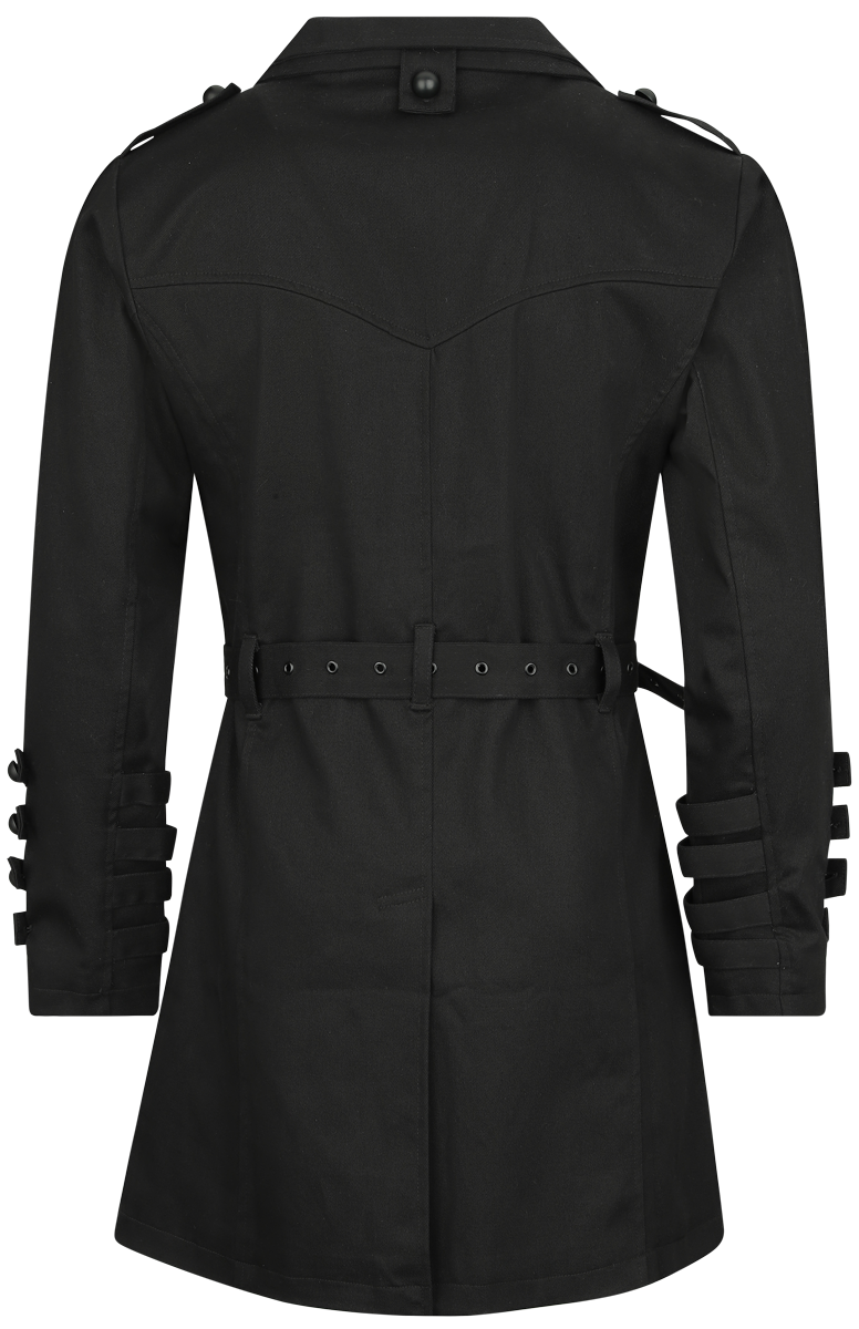 Manteau militaire Gothic de Vixxsin - Veste Lazarus - S à 3XL - pour Homme - noir - Vixxsin - View 2