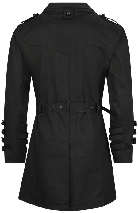 Manteau militaire Gothic de Vixxsin - Veste Lazarus - S à 3XL - pour Homme - noir - Vixxsin - View 2