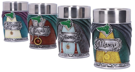 Lot de verres à shots  de Le Seigneur Des Anneaux - Nemesis Now - Hobbits - pour Indifférent - Standard - Le Seigneur Des Anneaux - View 2