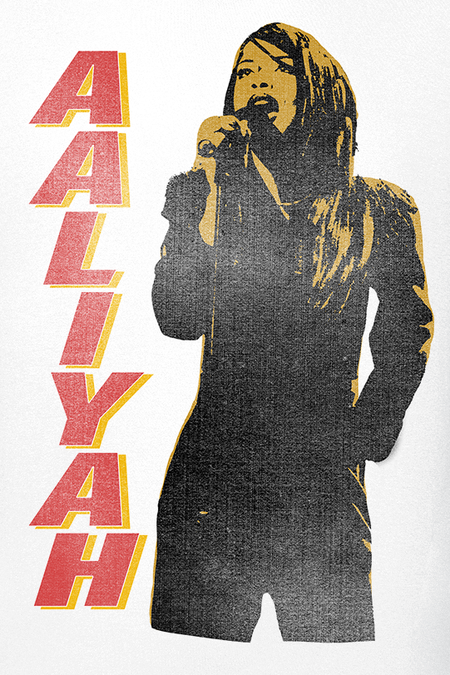 T-Shirt Manches courtes  de Aaliyah - Singing - M à XXL - pour Homme - blanc - Aaliyah - View 2