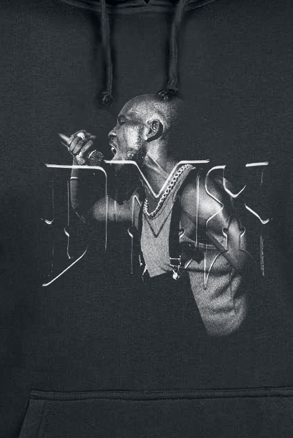 Sweat-shirt à capuche  de DMX - Mic - S à L - pour Homme - noir - DMX - View 2