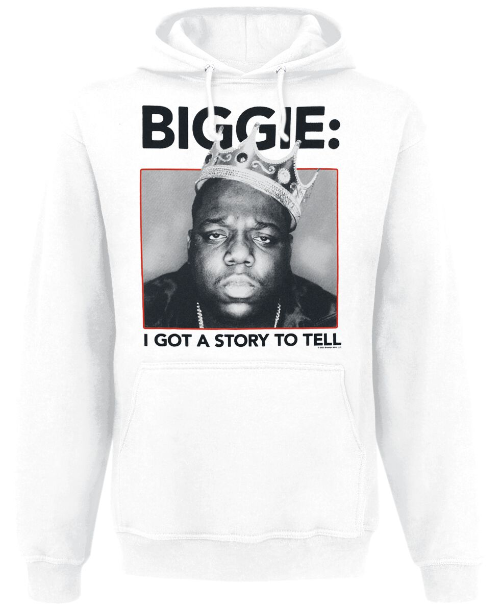 Sweat-shirt à capuche  de Notorious B.I.G. - Biggie Crown - S à XL - pour Homme - blanc - Notorious B.I.G.