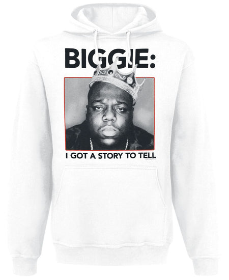 Sweat-shirt à capuche  de Notorious B.I.G. - Biggie Crown - S à XL - pour Homme - blanc - Notorious B.I.G.