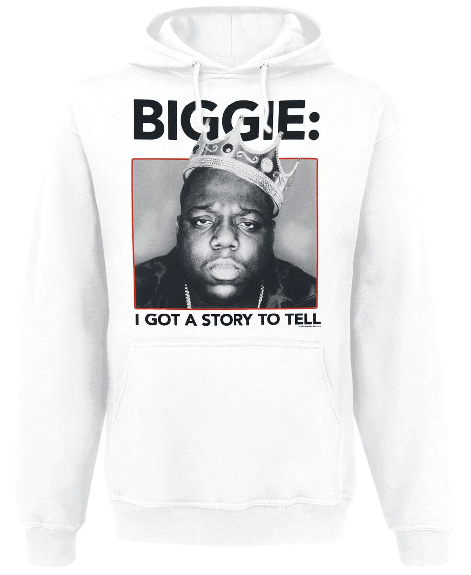 Sweat-shirt à capuche  de Notorious B.I.G. - Biggie Crown - S à XL - pour Homme - blanc - Notorious B.I.G.