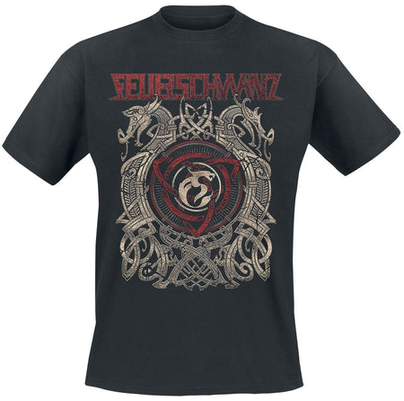 T-Shirt Manches courtes  de Feuerschwanz - Celtic Cirlce - M à 3XL - pour Homme - noir - Feuerschwanz