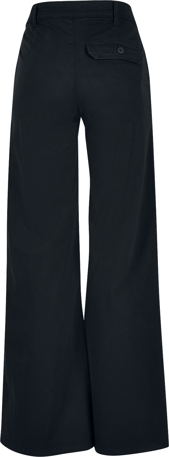 Chino  de Urban Classics - Chino Taille Haute Jambes Évasées - W26L33 à W33L34 - pour Femme - noir - Urban Classics - View 2