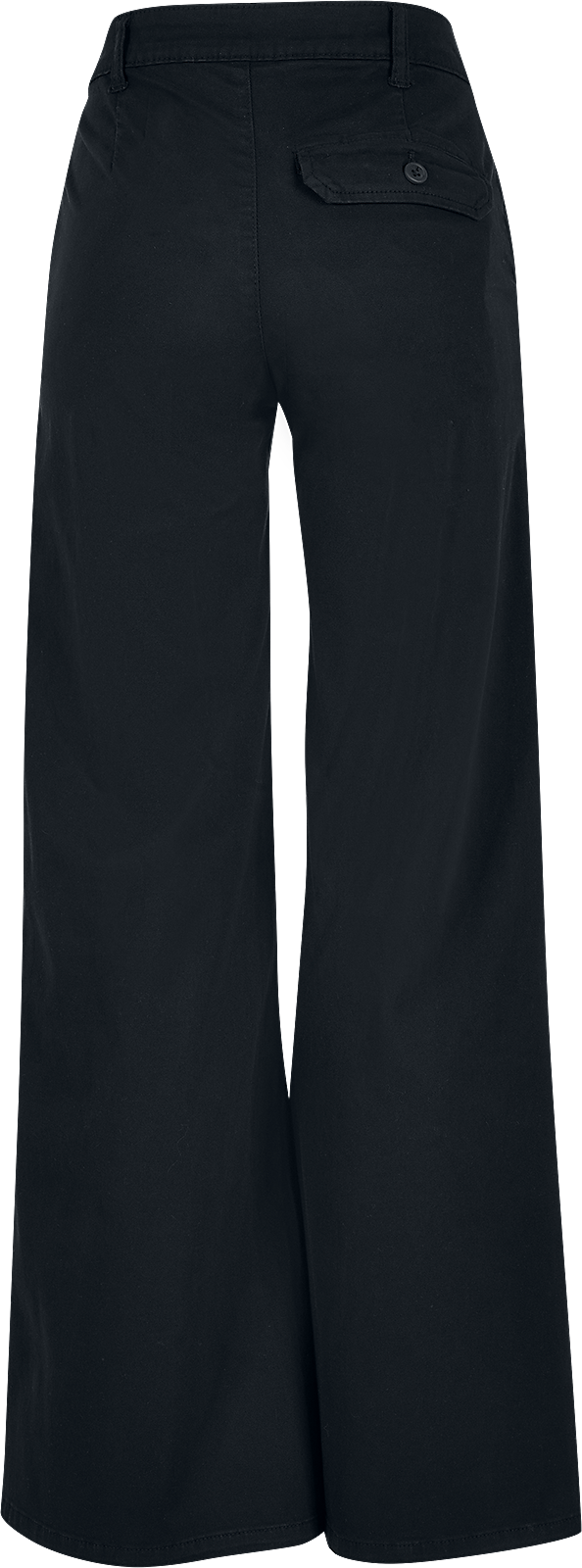 Chino  de Urban Classics - Chino Taille Haute Jambes Évasées - W27L33 à W33L34 - pour Femme - noir - Urban Classics - View 2