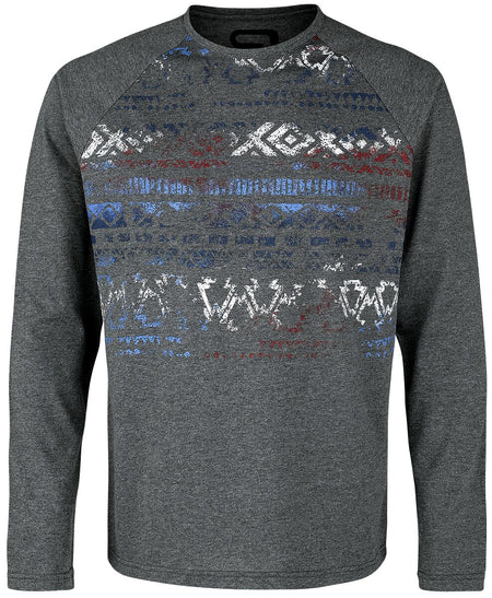 T-shirt manches longues  de RED by EMP - Haut manches longues raglan - S à M - pour Homme - gris - RED by EMP
