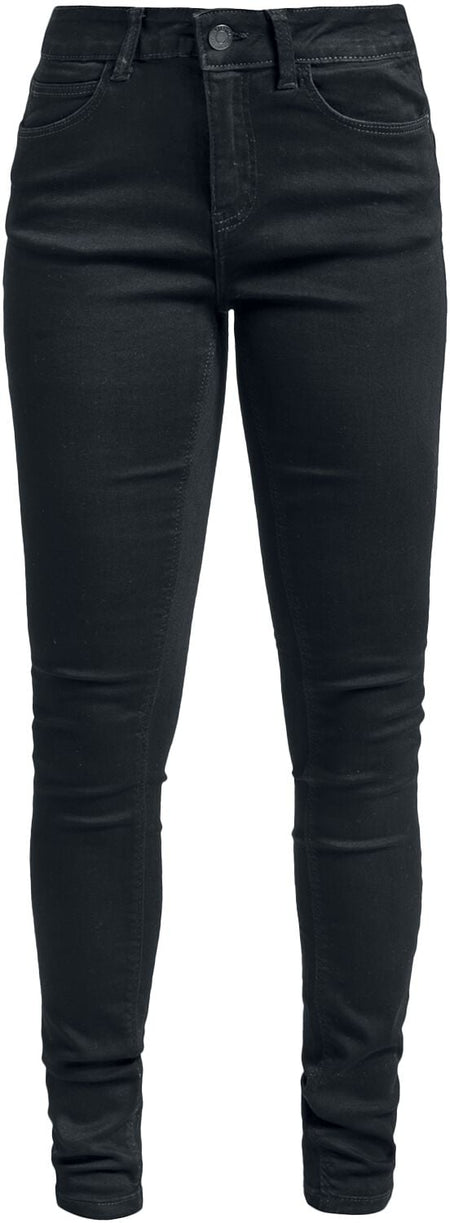 Jean  de Noisy May - NMBILLIE NW SKINNY JEANS VI023BL NOOS - Jean Skinny - W25L30 - pour Femme - noir - Noisy May