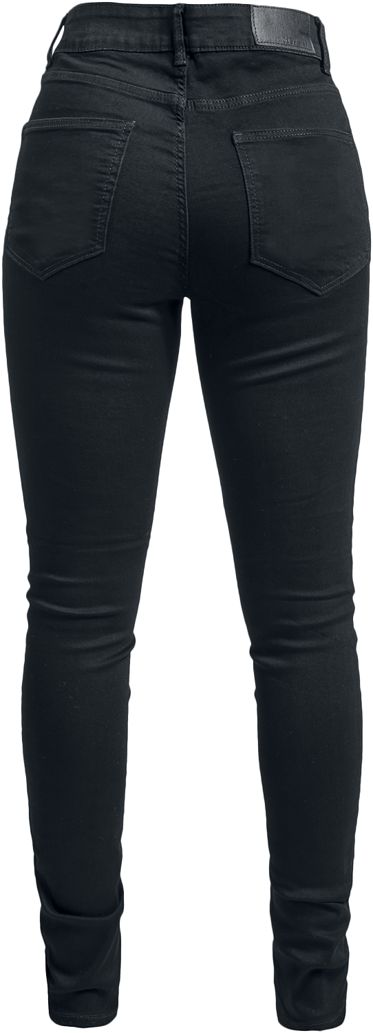 Jean  de Noisy May - NMBILLIE NW SKINNY JEANS VI023BL NOOS - Jean Skinny - W25L30 - pour Femme - noir - Noisy May - View 2