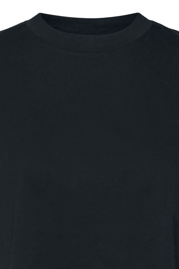 T-Shirt Manches courtes  de Noisy May - NMALENA S/S O-NECK SEMI CROP TOP NOOS - XS à XL - pour Femme - noir - Noisy May - View 2