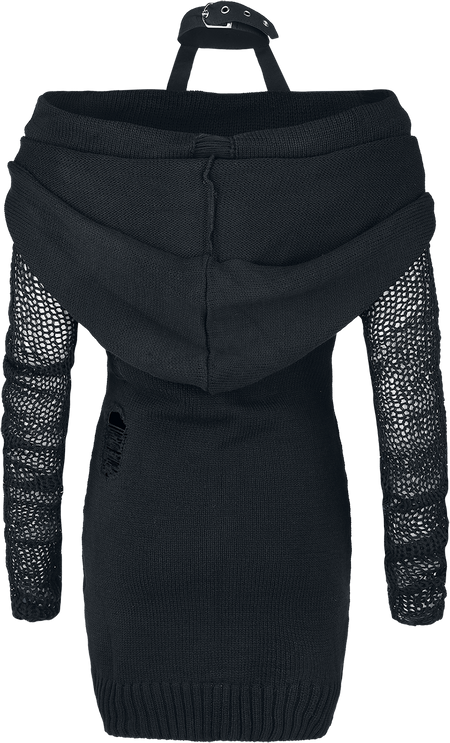 Pull tricoté Gothic de Vixxsin - Haut Absence of Light - XS à XXL - pour Femme - noir - Vixxsin - View 2