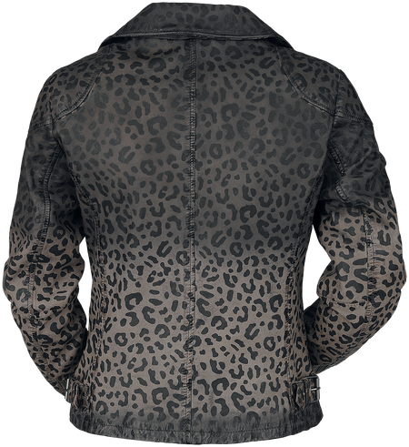 Veste en cuir  de Mauritius - GWCheetah Lapriv - XS à 3XL - pour Femme - gris - Mauritius - View 2