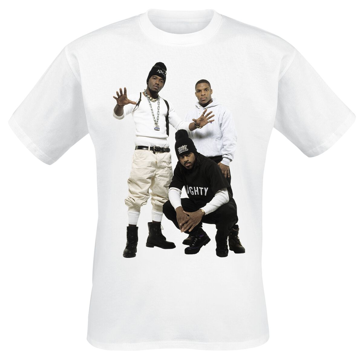 T-Shirt Manches courtes  de Naughty by Nature - Group Photo - S à M - pour Homme - blanc - Naughty by Nature