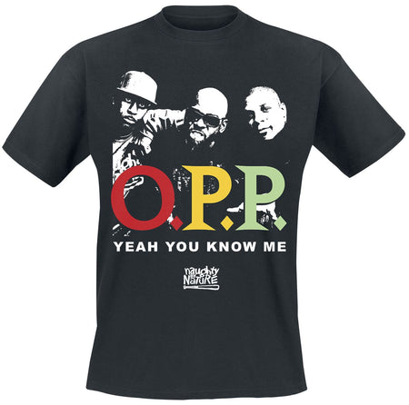 T-Shirt Manches courtes  de Naughty by Nature - Vintage OPP YYKM - M à XXL - pour Homme - noir - Naughty by Nature