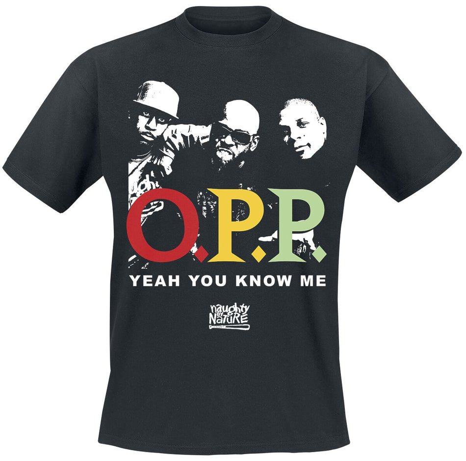 T-Shirt Manches courtes  de Naughty by Nature - Vintage OPP YYKM - M à XXL - pour Homme - noir - Naughty by Nature