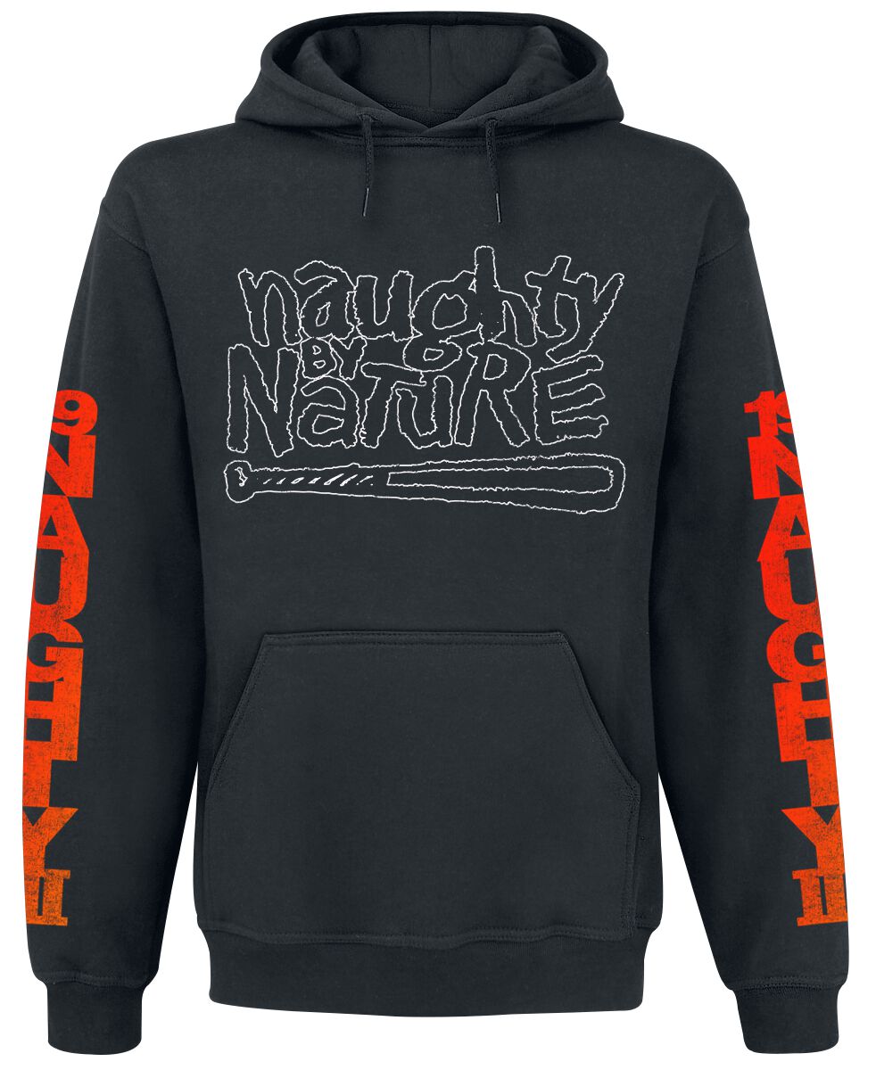 Sweat-shirt à capuche  de Naughty by Nature - Hip Hop Hooray - S à L - pour Homme - noir - Naughty by Nature