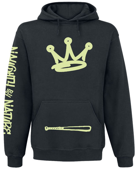 Sweat-shirt à capuche  de Naughty by Nature - Graffiti Logo - S à L - pour Homme - noir - Naughty by Nature