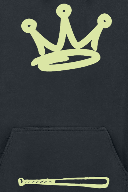 Sweat-shirt à capuche  de Naughty by Nature - Graffiti Logo - S à L - pour Homme - noir - Naughty by Nature - View 2