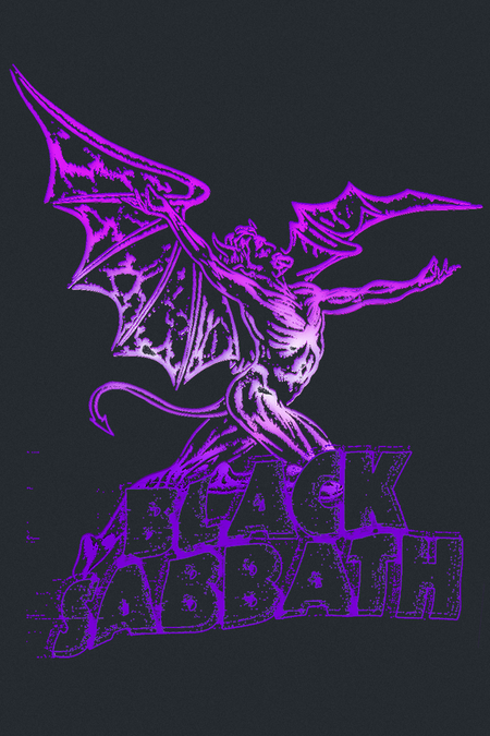 T-Shirt Manches courtes  de Black Sabbath - Gradiant Demon - S à 3XL - pour Homme - noir - Black Sabbath - View 2