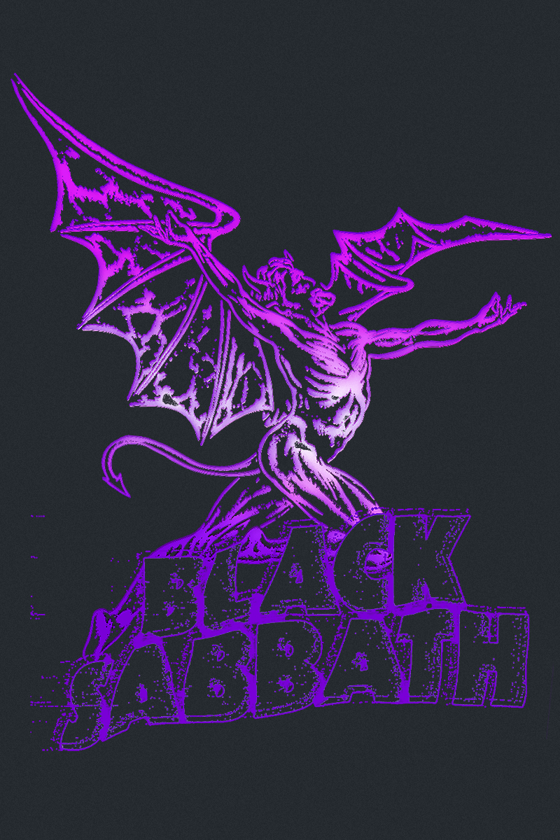 T-Shirt Manches courtes  de Black Sabbath - Gradiant Demon - S à 3XL - pour Homme - noir - Black Sabbath - View 2