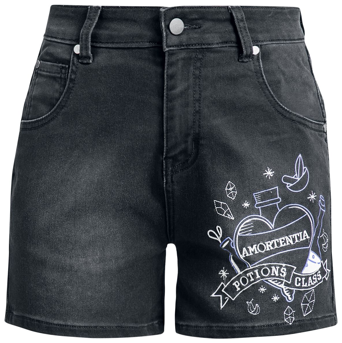 Short  de Harry Potter - Harry Potter - Potions - 27 à 29 - pour Femme - jean gris - Harry Potter