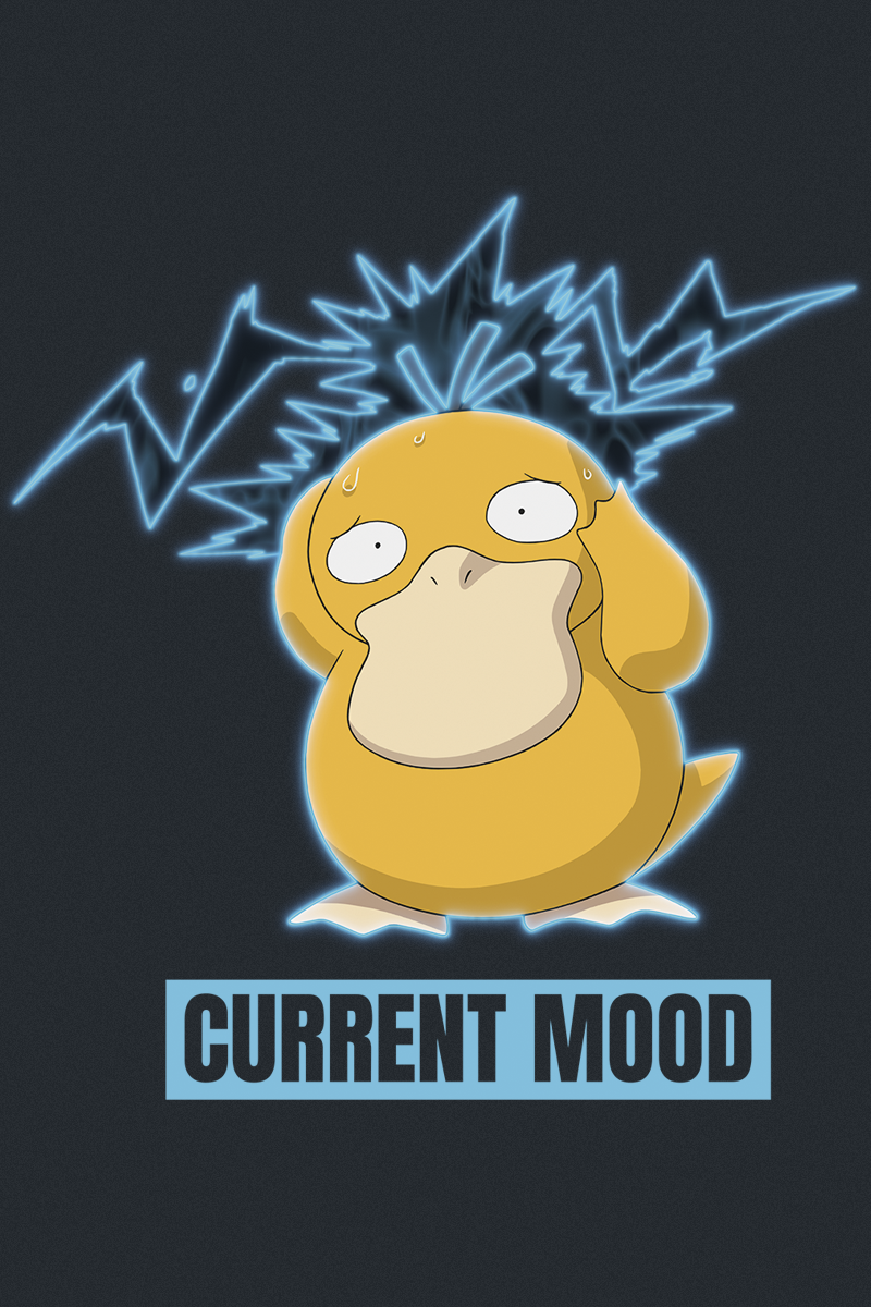T-Shirt Manches courtes Gaming de Pokémon - Psykokwak - Confusion - S à XXL - pour Homme - noir - Pokémon - View 2