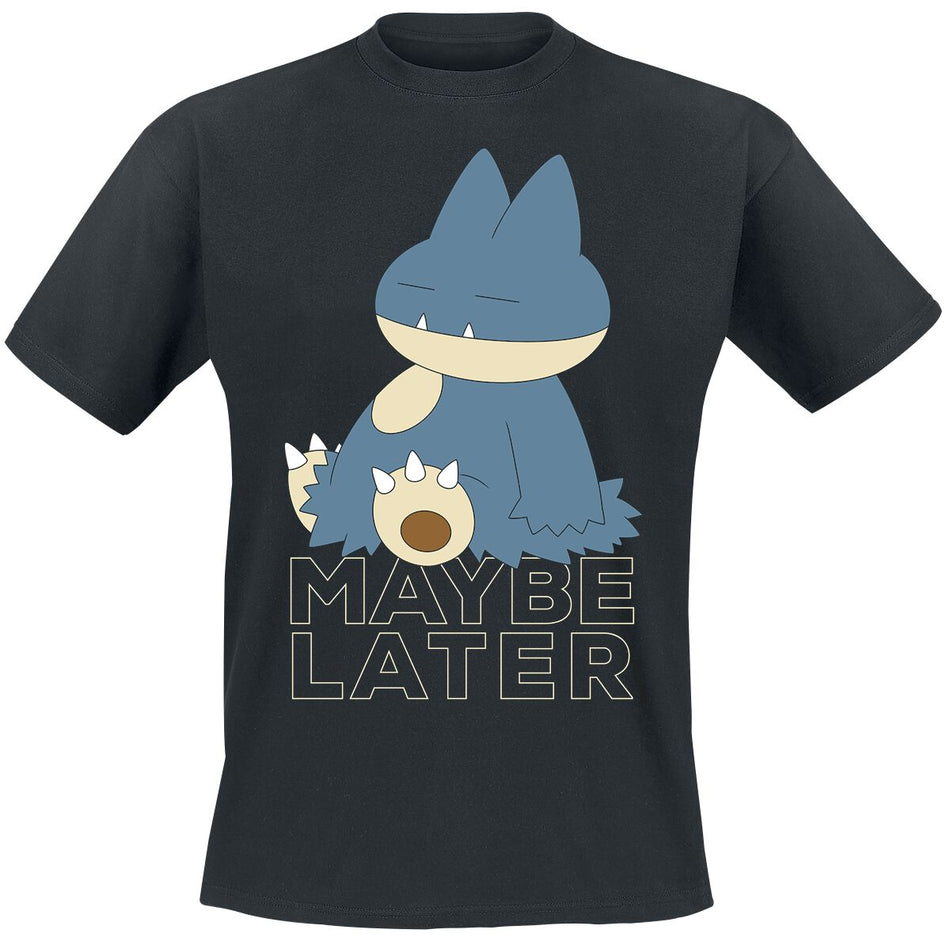 T-Shirt Manches courtes Gaming de Pokémon - Goinfrex - Maybe Later - S à XXL - pour Homme - noir - Pokémon