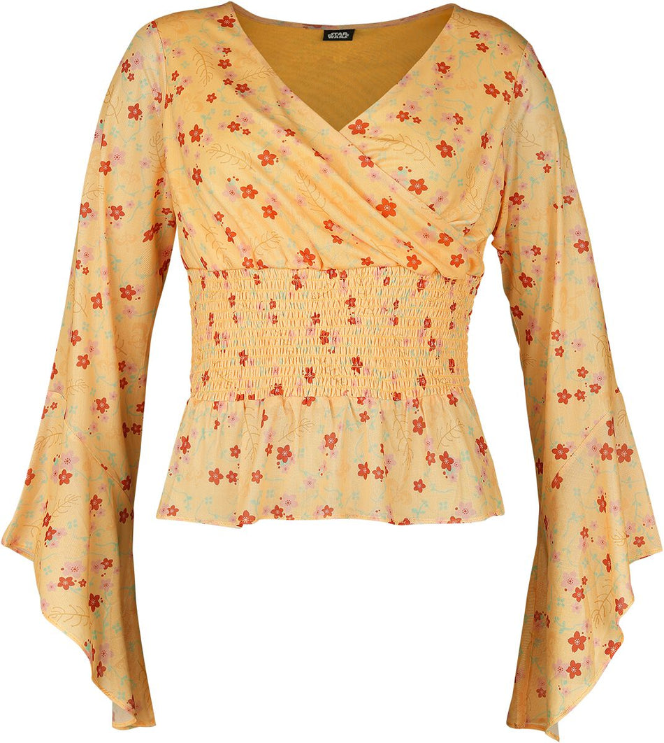 Chemise manches longues Disney de Star Wars - Padme Naboo - S - pour Femme - allover - Star Wars