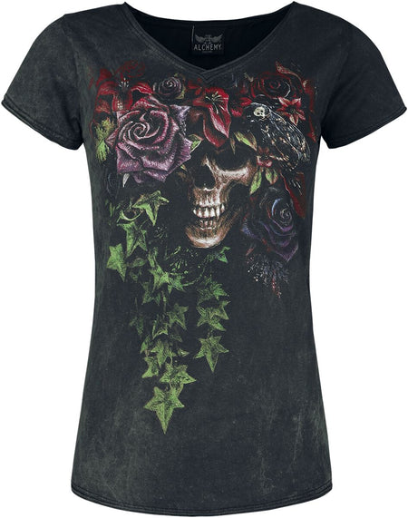 T-Shirt Manches courtes  de Alchemy England - Sasha - S à 3XL - pour Femme - gris - Alchemy England