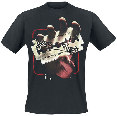 T-Shirt Manches courtes  de Judas Priest - British Steel 50HMY Tour - S à XXL - pour Homme - noir - Judas Priest