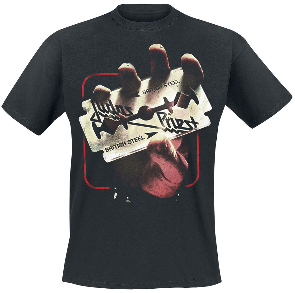 T-Shirt Manches courtes  de Judas Priest - British Steel 50HMY Tour - S à XXL - pour Homme - noir - Judas Priest