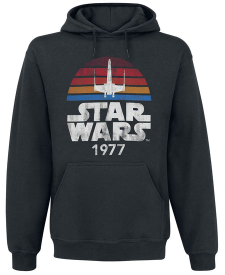 Sweat-shirt à capuche Disney de Star Wars - 1977 - S à 5XL - pour Homme - noir - Star Wars
