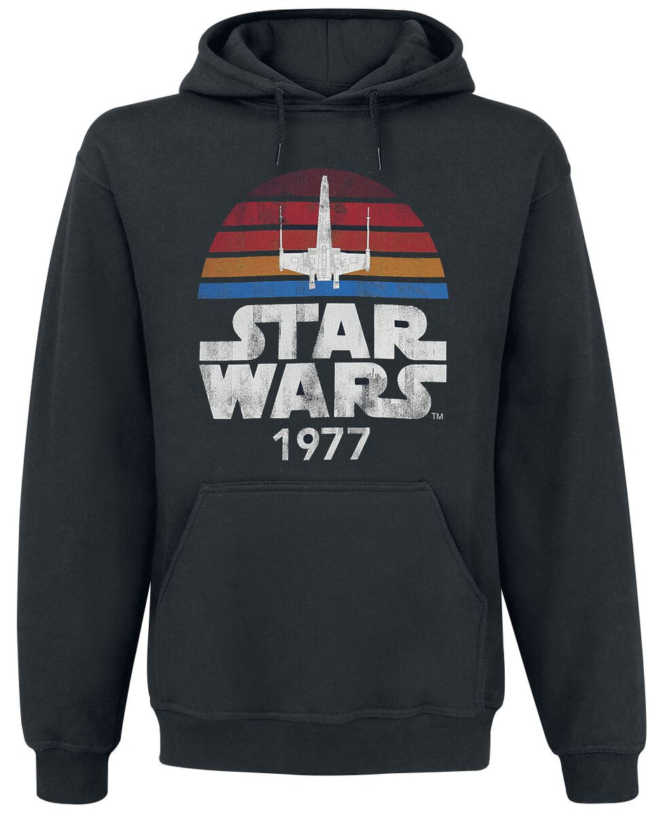 Sweat-shirt à capuche Disney de Star Wars - 1977 - S à 5XL - pour Homme - noir - Star Wars