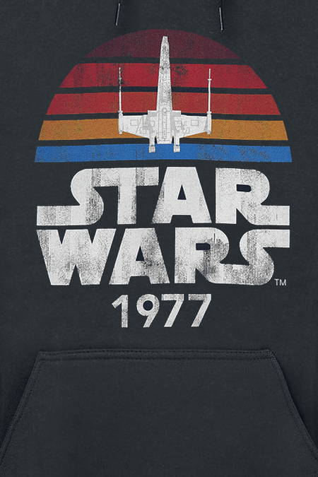 Sweat-shirt à capuche Disney de Star Wars - 1977 - S à 5XL - pour Homme - noir - Star Wars - View 2