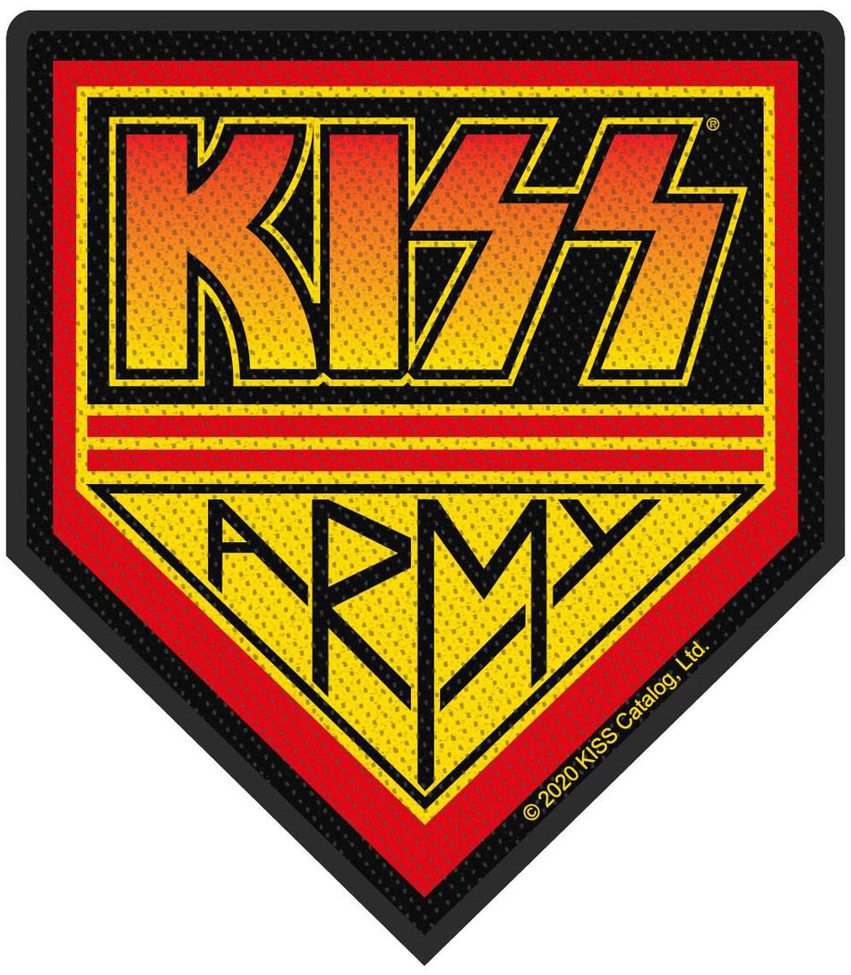 Patch  de Kiss - Army - pour Indifférent - noir/rouge/jaune - Kiss