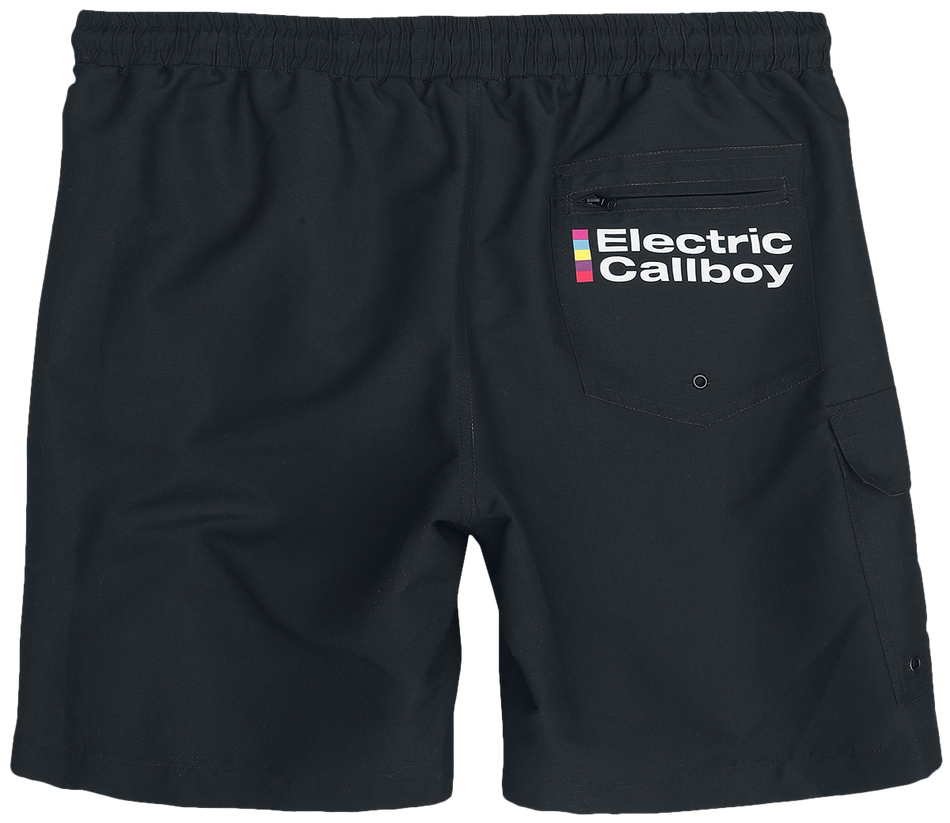 Short de bain  de Electric Callboy - EMP Signature Collection - S à XL - pour Homme - noir - Electric Callboy - View 2