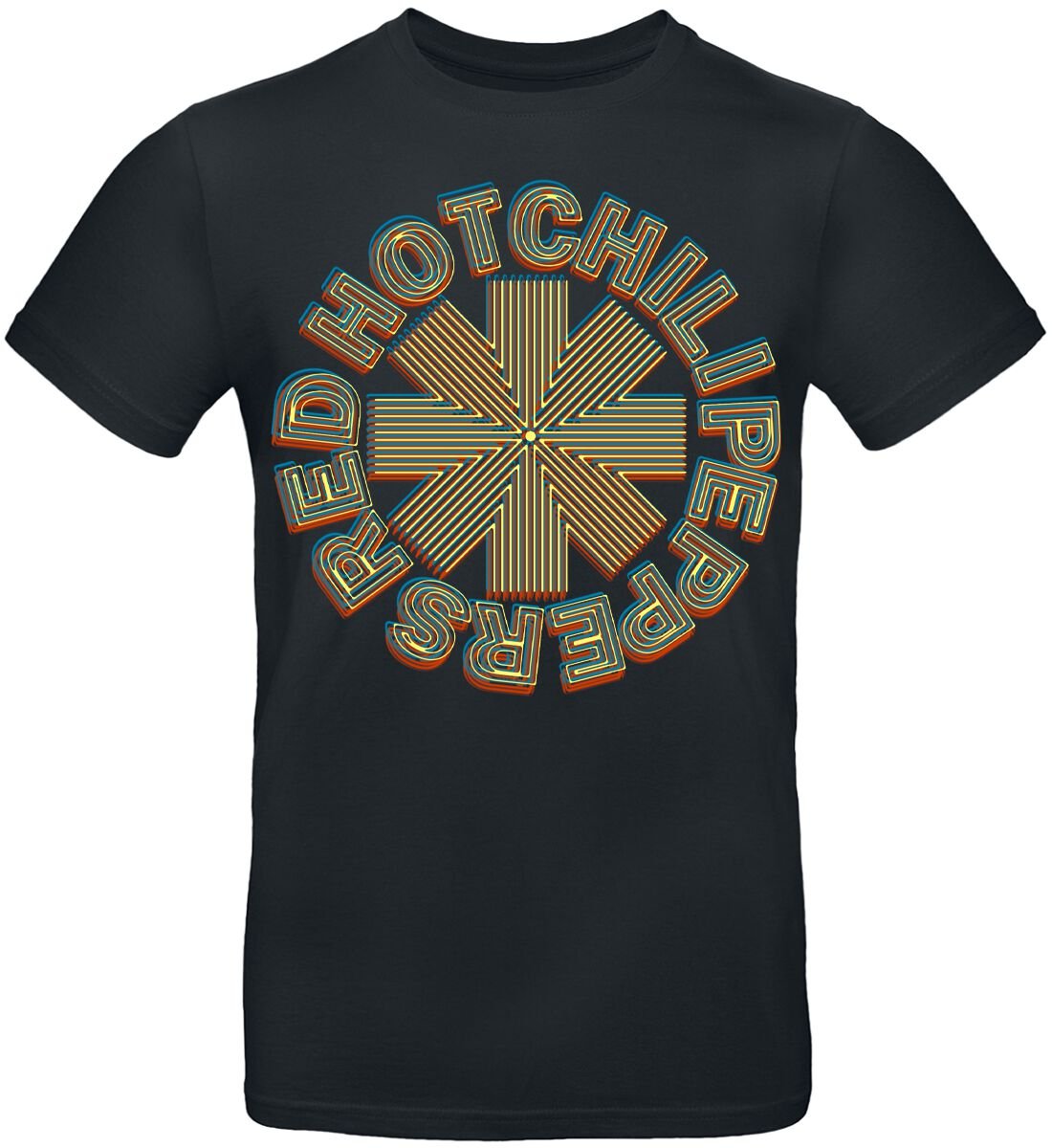 T-Shirt Manches courtes  de Red Hot Chili Peppers - Abstract Logo - S à 3XL - pour Homme - noir - Red Hot Chili Peppers